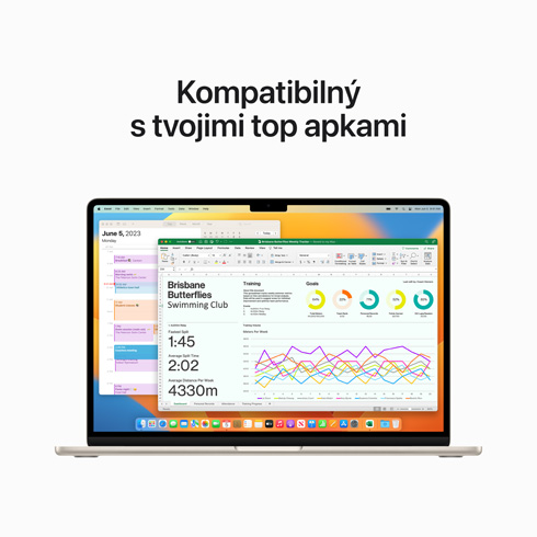 MacBook Air 15" Apple M2 8C CPU 10C GPU 8GB 256GB Hviezdny biely SK *Vystavený* 