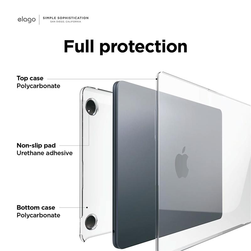 Elago kryt Ultra Slim Case pre Macbook Air 13" M2/M3 2022/2024 - Clear 