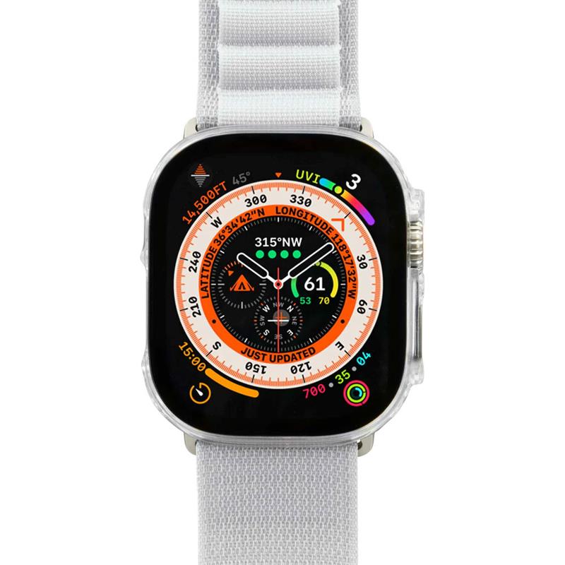 LAUT kryt Shield Watch Case pre Apple Watch 45mm - Clear 