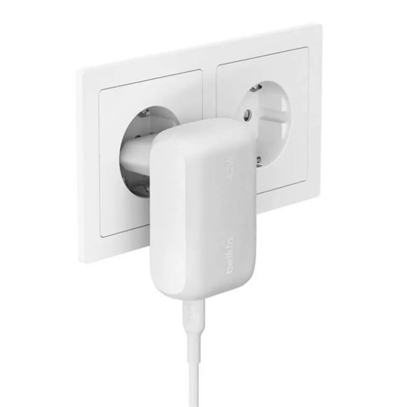 Belkin 42W PD Dual AC nabíjačka 30W USB-C & 12W USB-A - White 