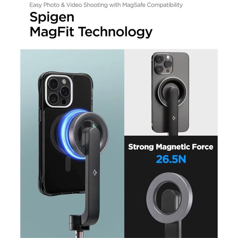Spigen Selfie Stick Tripod Magsafe S570W - Black 