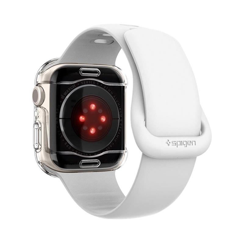 Spigen kryt Ultra Hybrid pre Apple Watch 7/8/9 41mm - Crystal Clear 