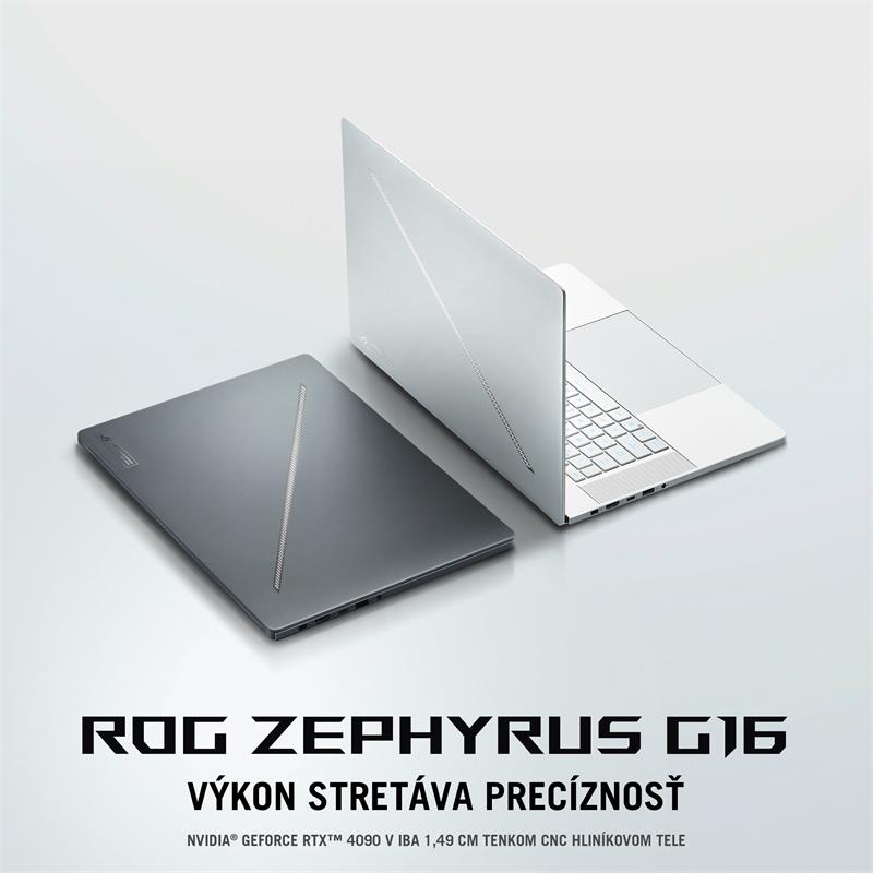 ASUS ROG Zephyrus G16/i9-14TH-H45/32GB/2TB SSD/16" QHD+16:10/RTX4080/Win11Home/Platinum White 