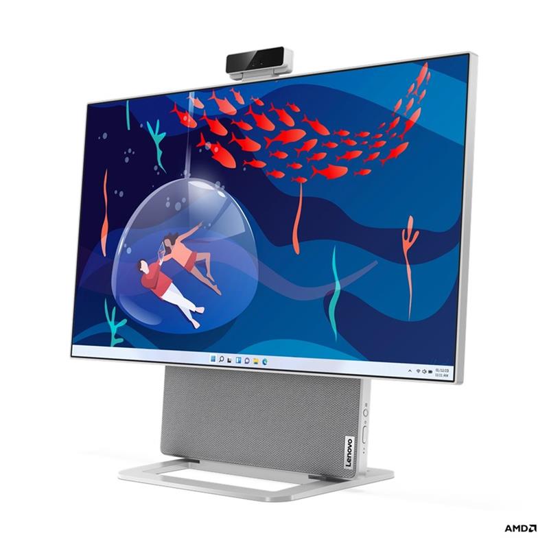 Lenovo IC Yoga 7 27APH8 AIO, Ryzen 7 7840HS, 27.0˝ 2560x1440, UMA, 16GB, SSD 512GB, W11Pro, šedý, 3y PS 