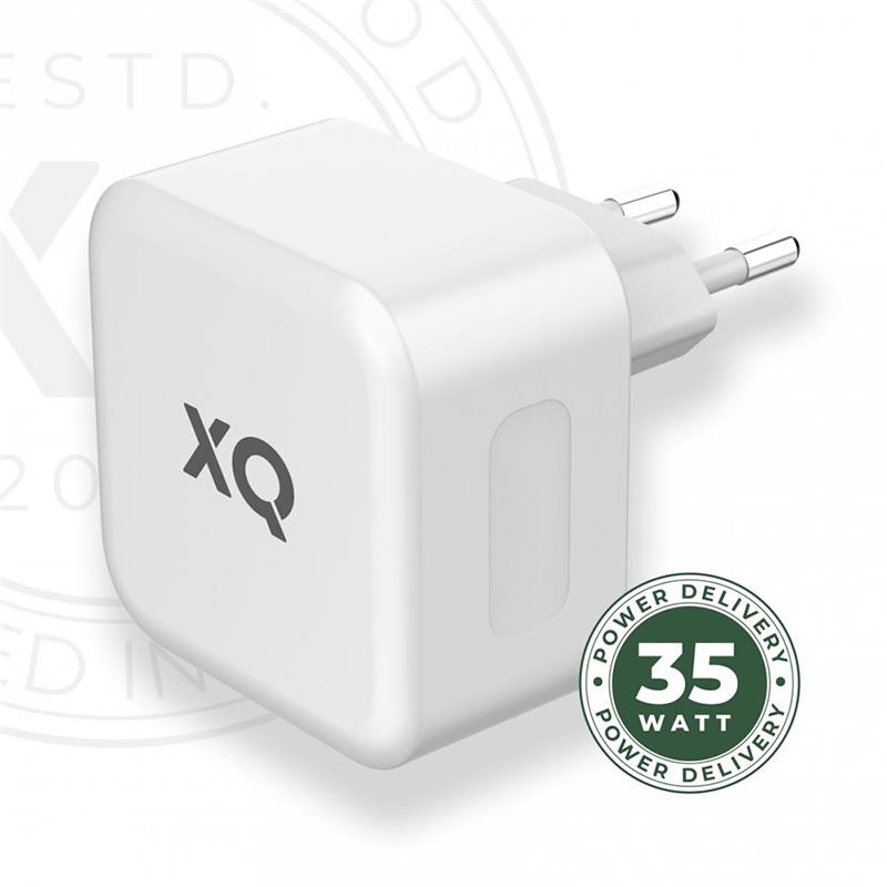 Xqisit USB-C Dual wall charger PD 3.0 35W - White 