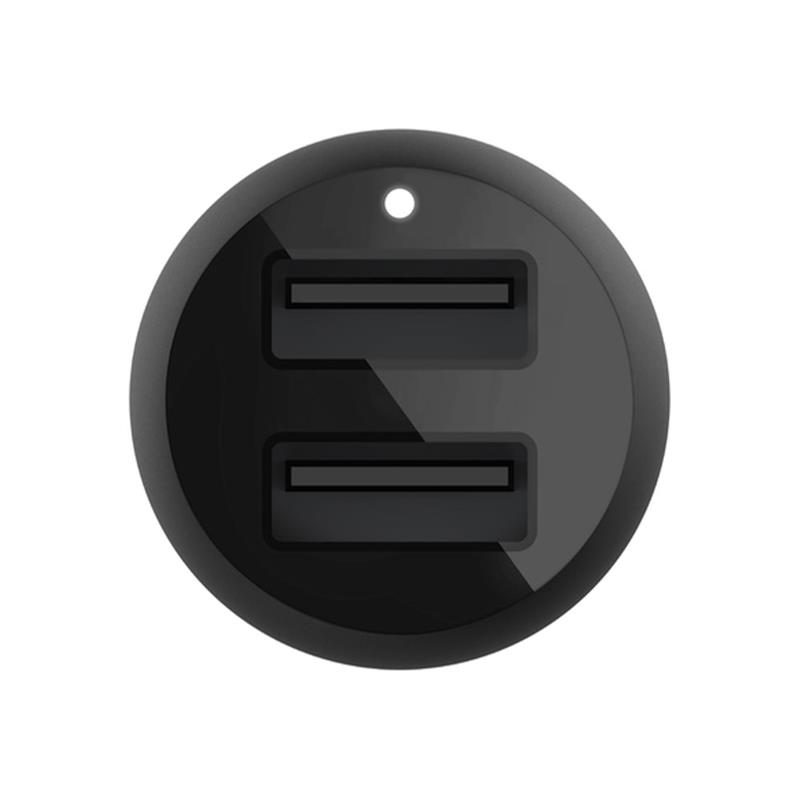 Belkin Boost Charge Dual USB Car Charger 24W + USB-A to USB-C Cable 1m - Black 