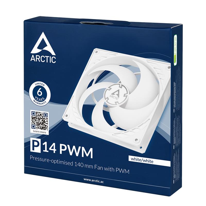 Arctic ventilátor P14 PWM white 