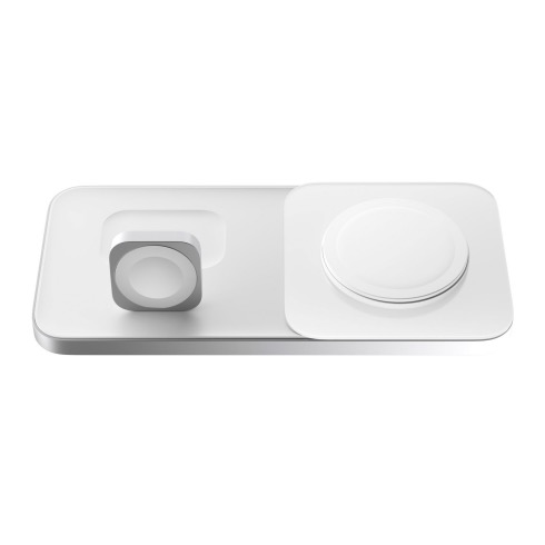 Nomad Base One Max 3-in-1 Magsafe Charger - Silver 