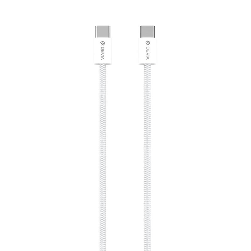 Devia kábel USB-C to USB-C PD 60W Wowen Fast Cable 1m - White 