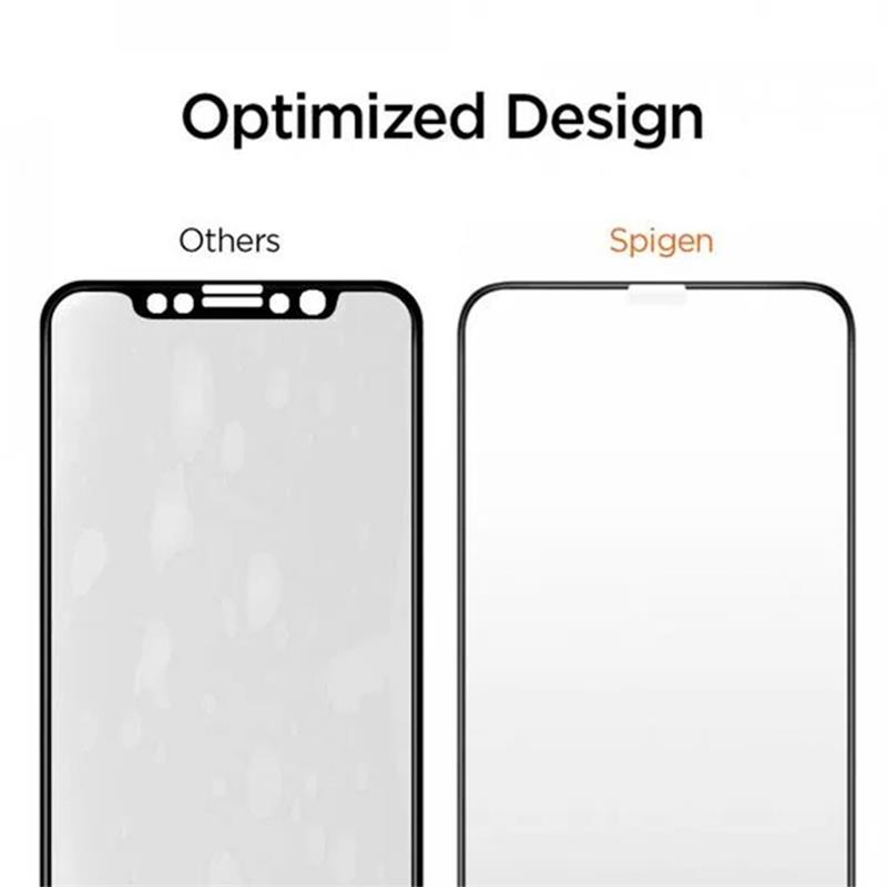 Spigen ochranné sklo GLAS.tR AlignMaster pre iPhone 11 Pro Max - Black Frame 