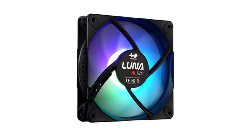 InWin Case fan Luna AL120, 120mm, ARGB, Black (Triple pack+ ARGB Controler) 