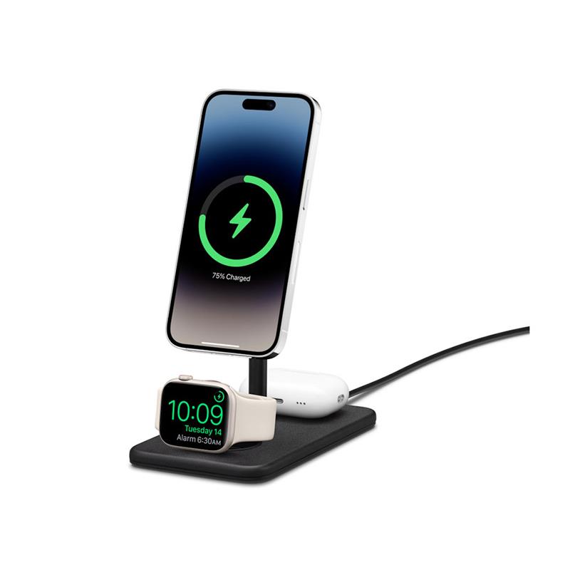TwelveSouth HiRise 3 Deluxe 3-in-1 Magsafe Charging Stand - Black 