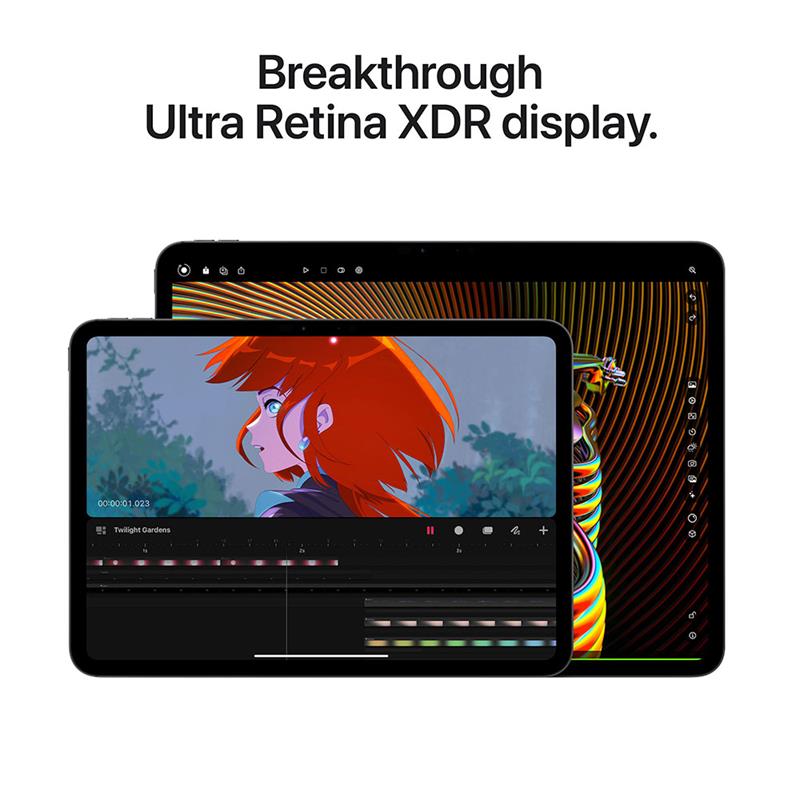 iPad Pro 11" Wi-Fi + Cellular 2TB štandardné sklo - Kozmický čierny (2024) 