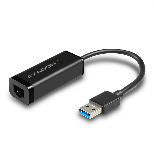 AXAGON ADE-SR, USB-A 3.2 Gen 1 - Gigabit Ethernet sieťová karta, auto inštal, čierna 