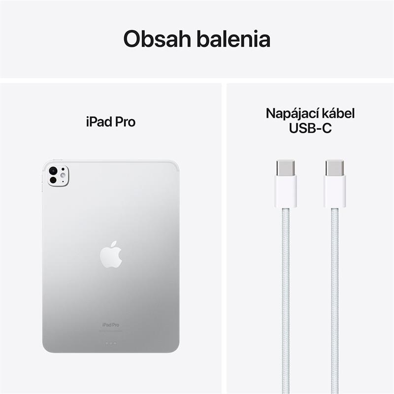 Apple iPad Pro 11" (M4)/ Wi-Fi + Cellular, N.G./ 11"/ 2420x1668/ 16GB/ 1TB/ iPadOS/ Silver 