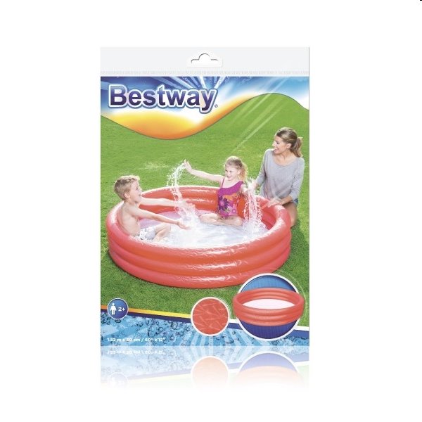 Bestway Trojkomorový bazén 152x30cm modrý 