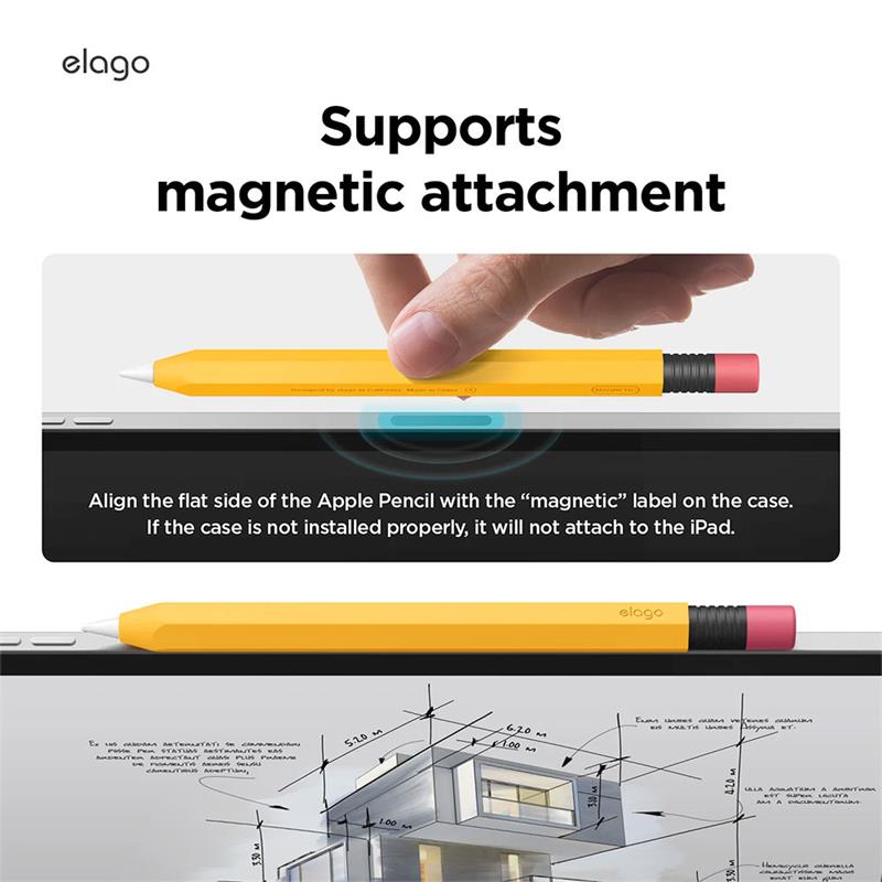 Elago kryt Classic Pencil Case pre Apple Pencil USB-C - Black 