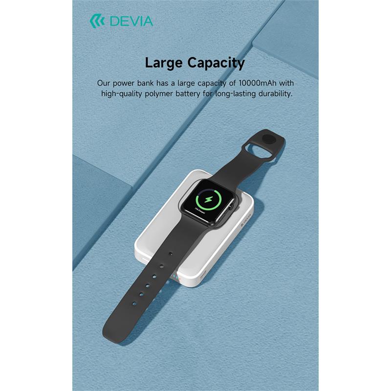 Devia powerbank Extreme Speed Series Magnetic Wireless 10.000 mAh PD 20W - Black 