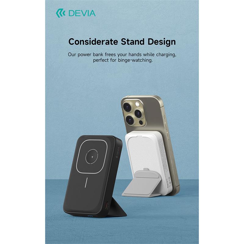 Devia powerbank Extreme Speed Series Magnetic Wireless 10.000 mAh PD 20W - Black 