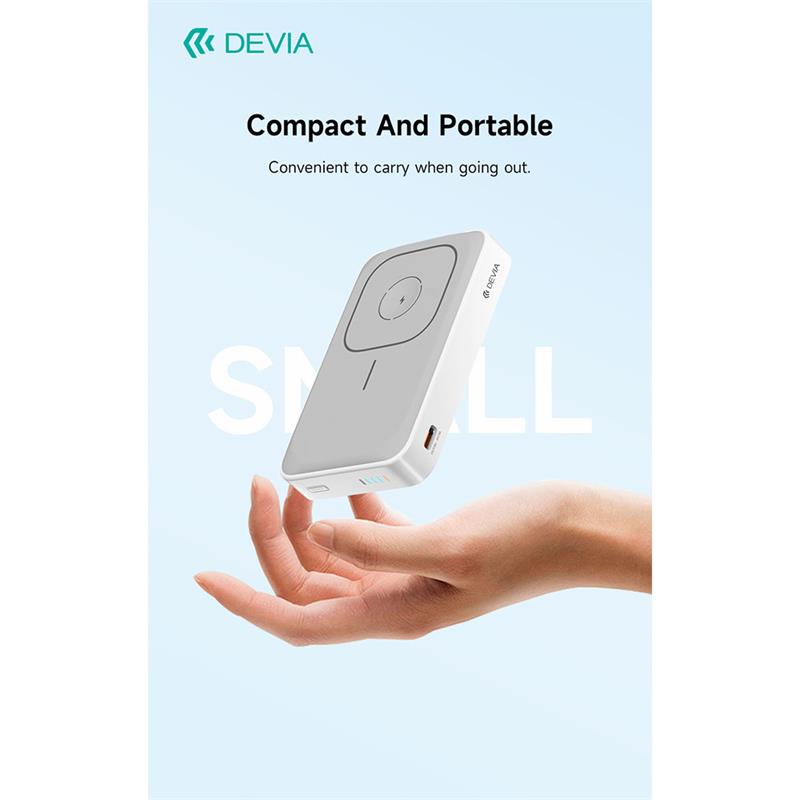 Devia powerbank Extreme Speed Series Magnetic Wireless 10.000 mAh PD 20W - Black 