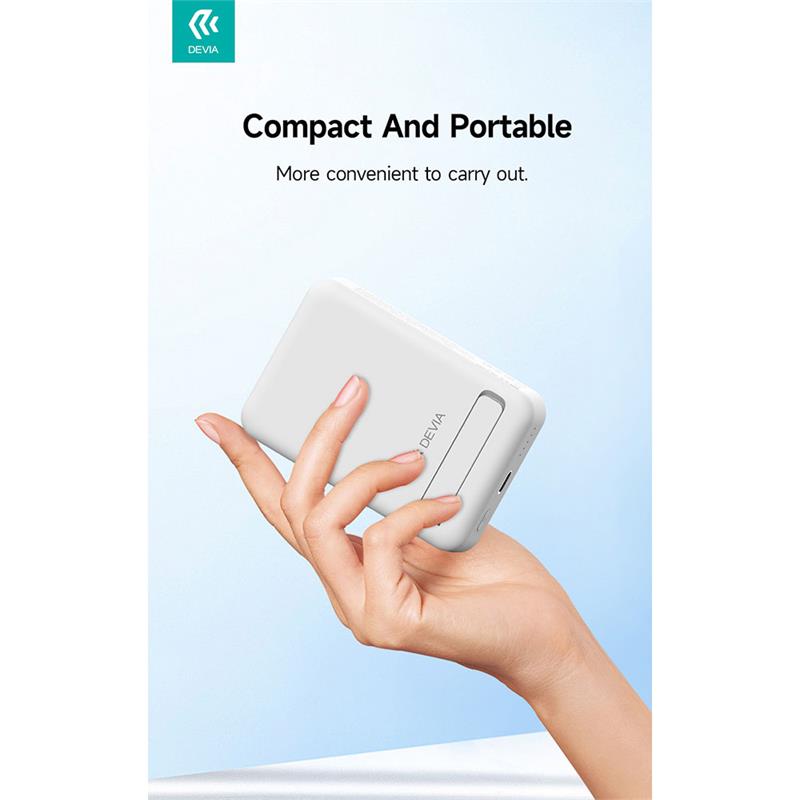 Devia powerbank Smart Series Magnetic Wireless 10.000 mAh PD 20W - Black 