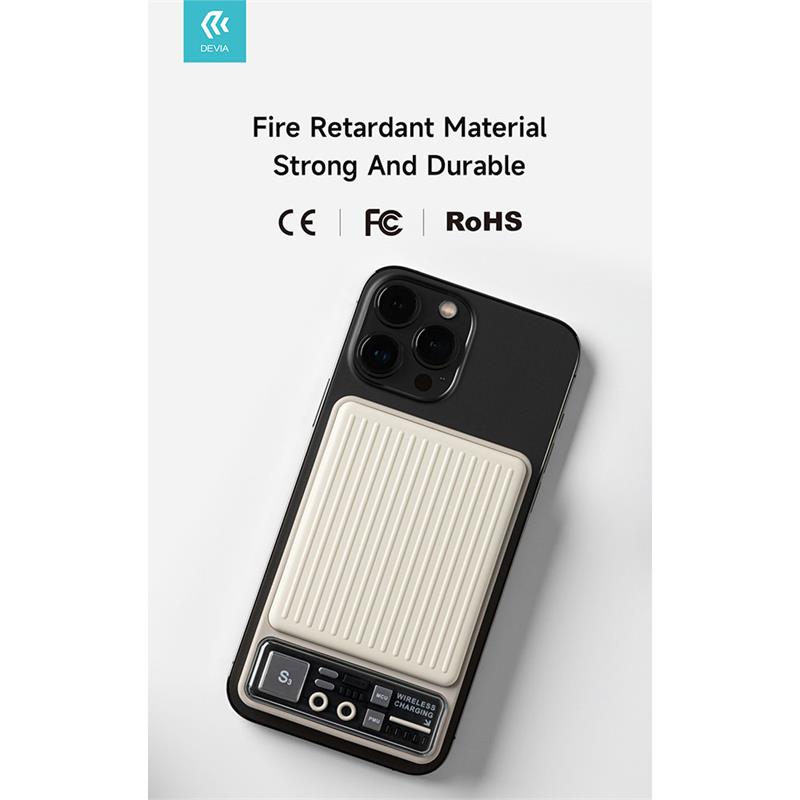 Devia powerbank Extreme Speed Series Magnetic Wireless 10.000 mAh 22.5W - Ivory 
