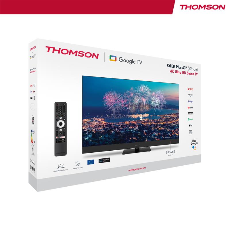 Thomson 43QG6C14 QLED Plus Google TV 