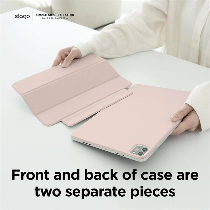 Elago puzdro Magnetic Folio Case pre iPad Air 10.9"/ Air 11" M2 2024 - Sand Pink 