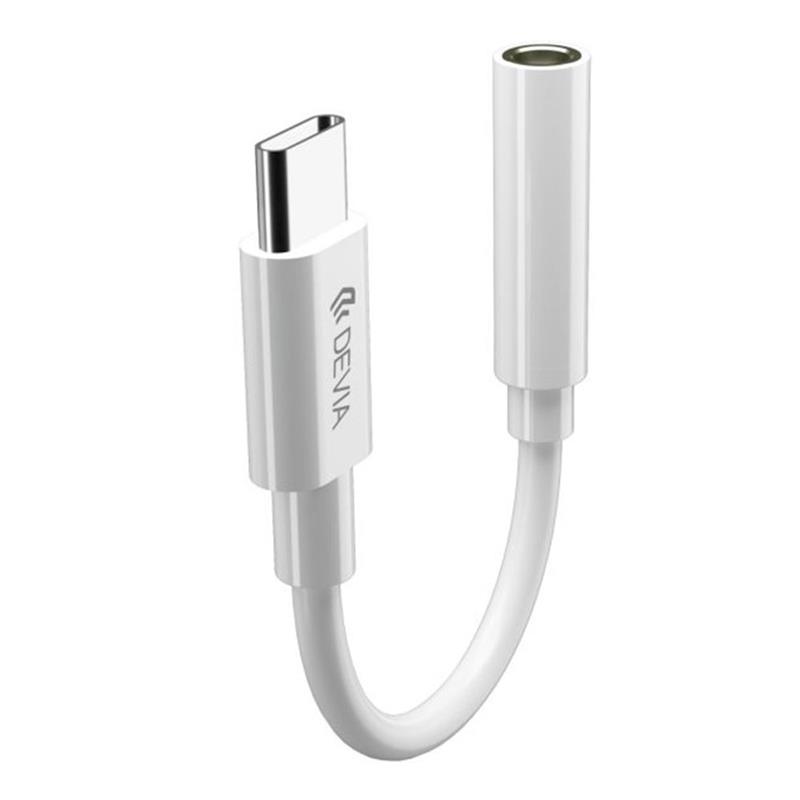 Devia Smart Series Adapter USB-C to 3.5mm - White 
