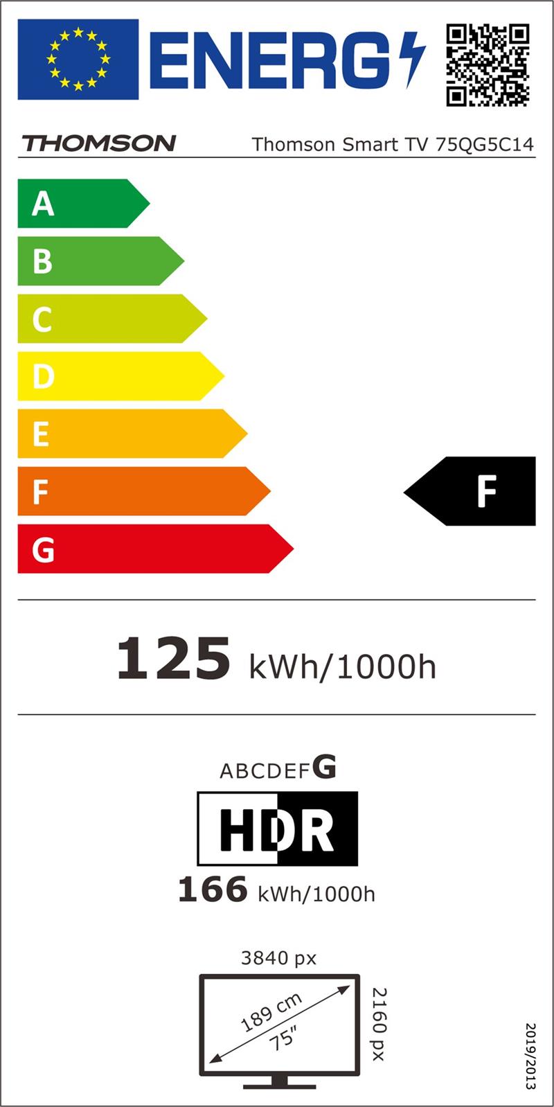 Thomson 75QG5C14 QLED Google TV 