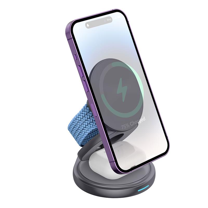 Ofkoz Wireless Charger 3 in 1 - Space Gray 