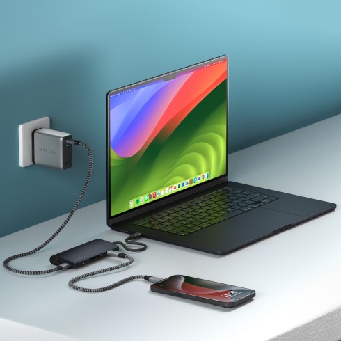 Satechi USB-C Multiport adaptér 8K with Ethernet V3 - Midnight 