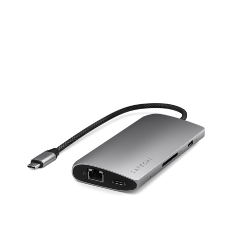 Satechi USB-C Multiport adaptér 8K with Ethernet V3 - Space Gray