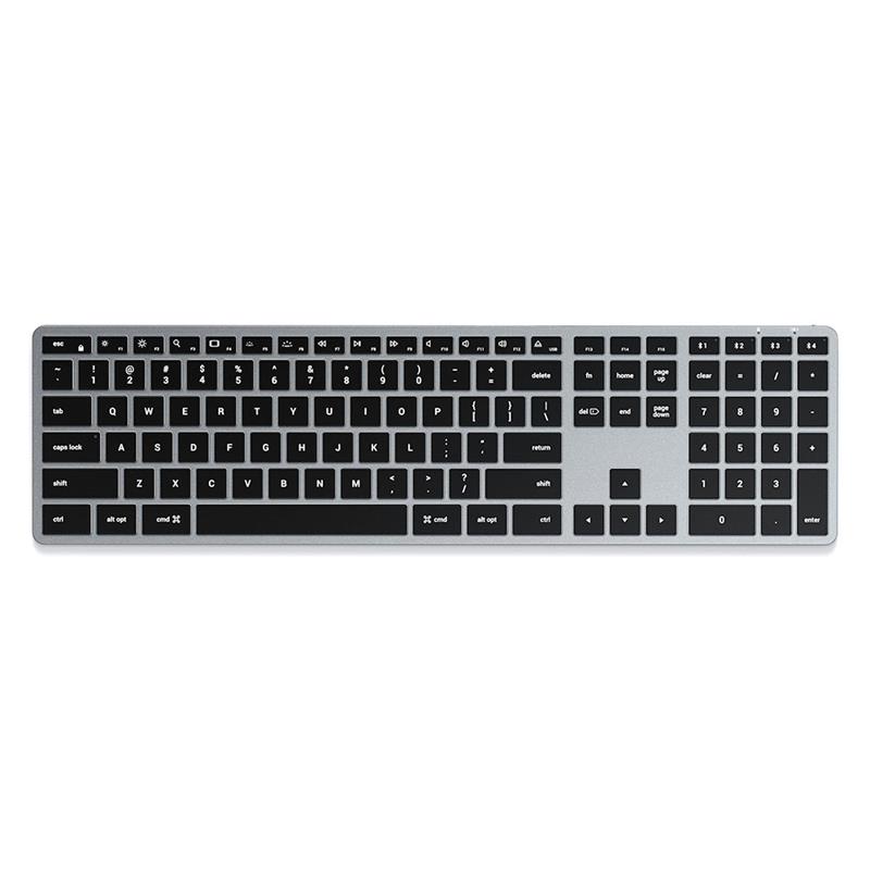 Satechi klávesnica Slim X3 Bluetooth Backlit Keyboard CZ - Space Gray 