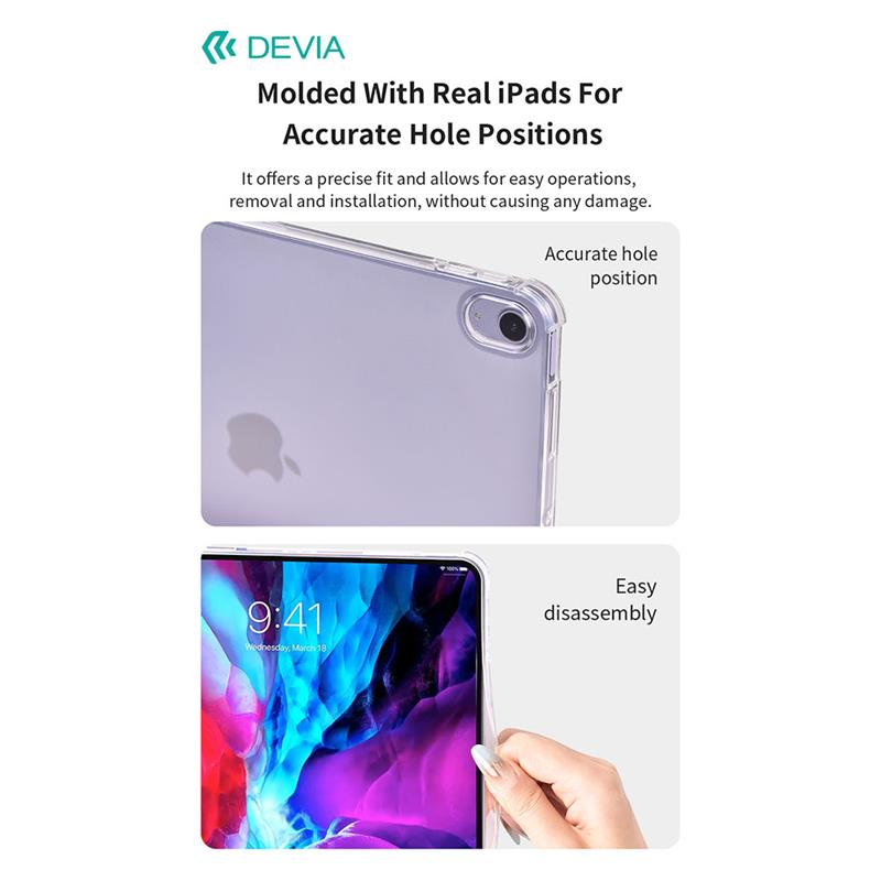 Devia puzdro Cool Series Protective Case pre iPad 10.2" 2019/2020/2021 - Pink 