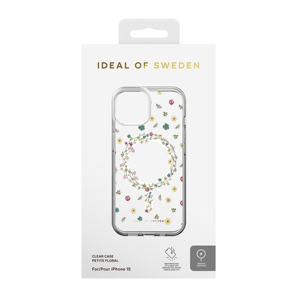 iDeal Fashion Clear Case MagSafe iPhone 13/14/15 Petite Floral 