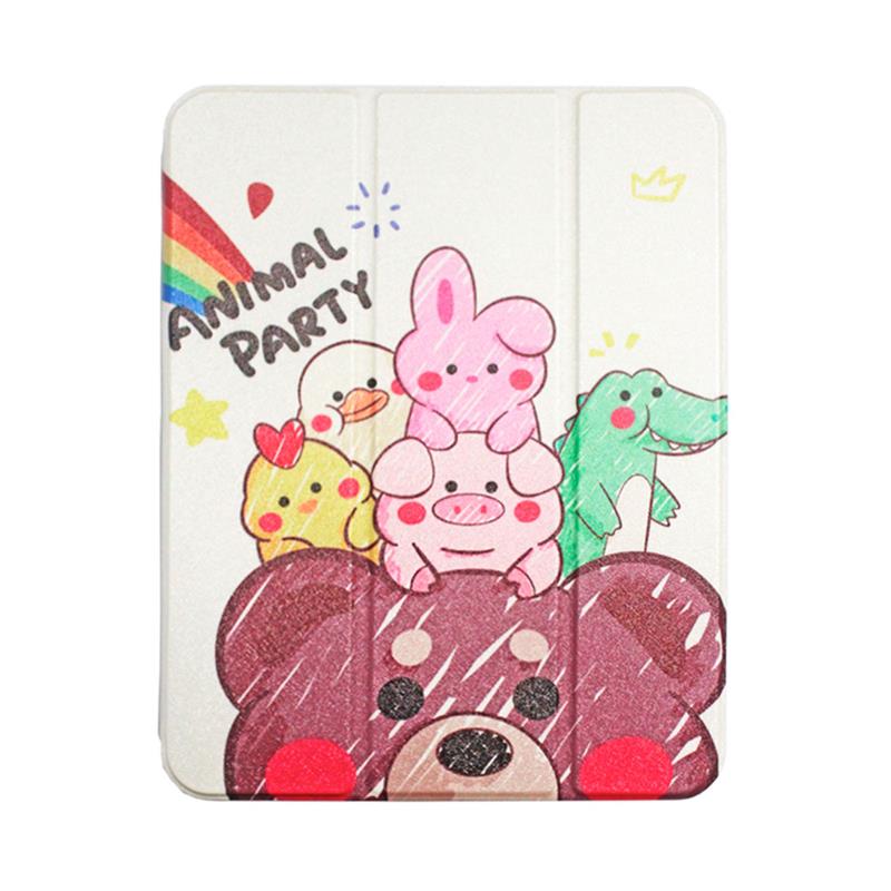 Comma puzdro Lingos Case with Pencil Slot pre iPad 10.9" 2022 10th Gen - Animal Party 