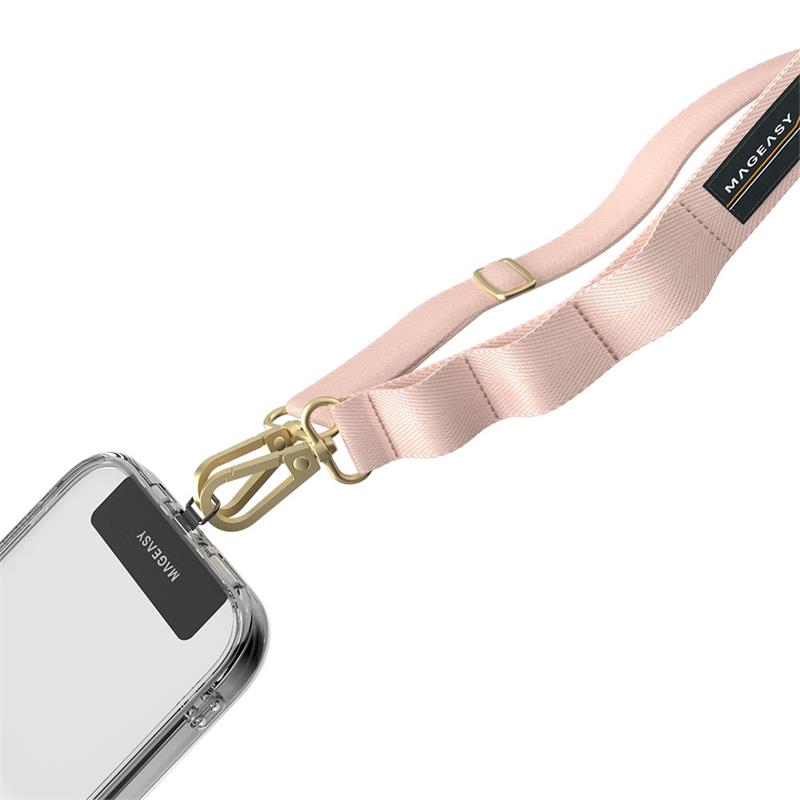 SwitchEasy šnúrka Strap+Strap Card 20mm Phone Lanyard - Blossom Pink 