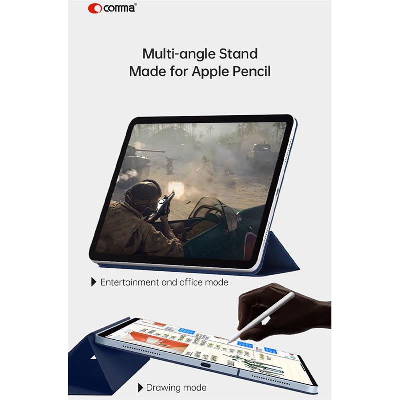 Comma puzdro Rider Magnetic Case pre iPad Air 13" M2 2024 - Sea Blue 