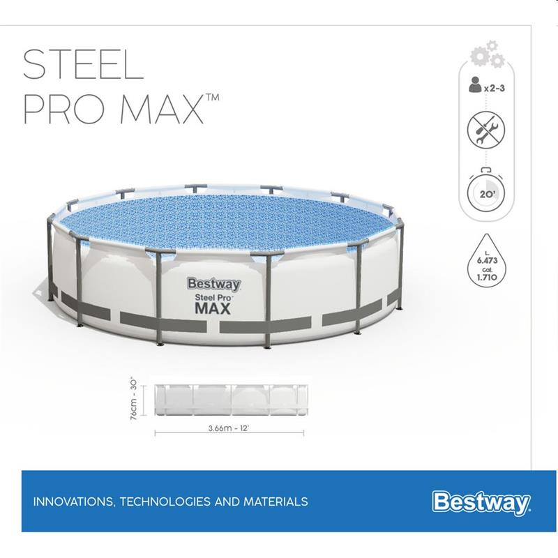 Bestway Bazén STEEL PRO MAX 366x76cm + príslušenstvo Poškodený obal 