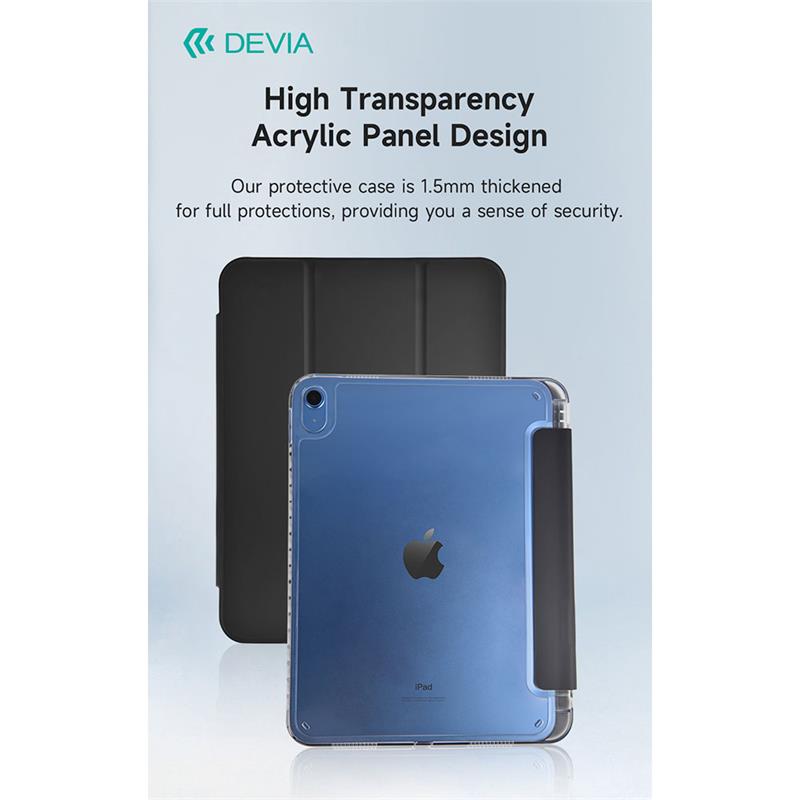 Devia puzdro Nature Series PU Leather Case pre iPad 10.2" 2019/2020/2021 - White 