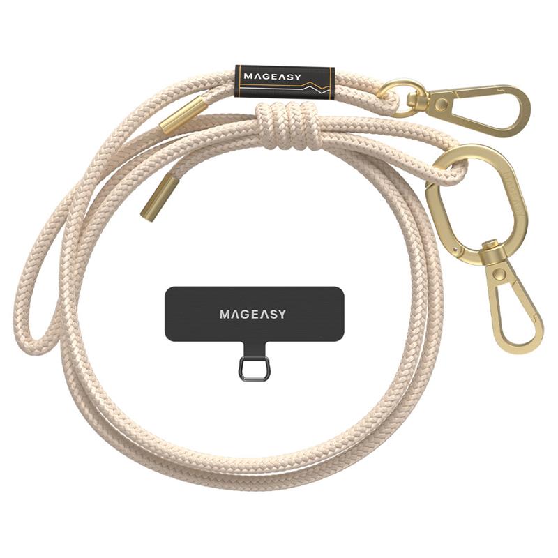 SwitchEasy šnúrka Strap+Strap Card 6mm Phone Lanyard - Beige 