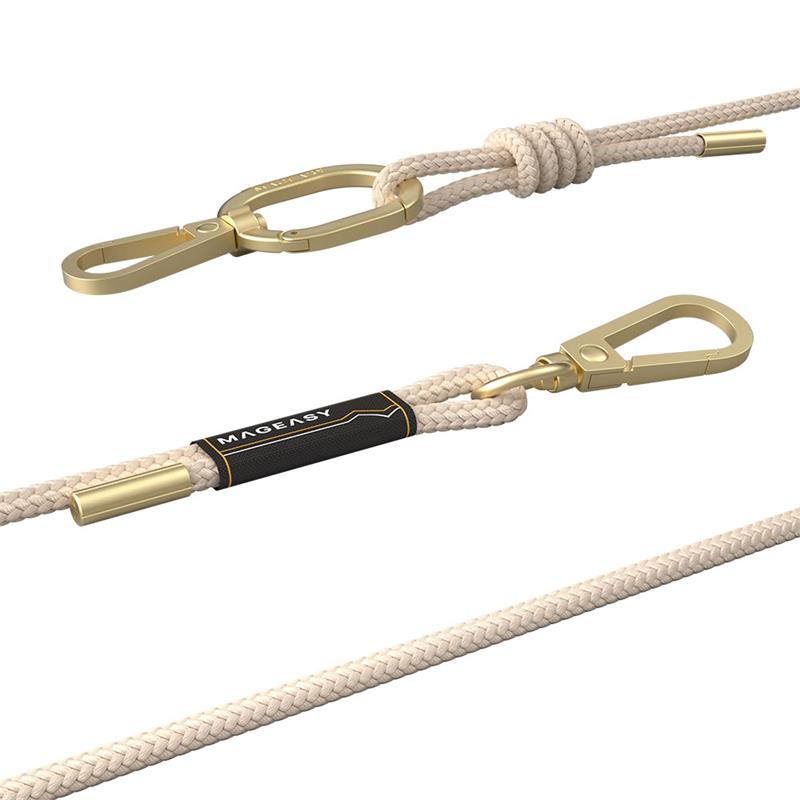 SwitchEasy šnúrka Strap+Strap Card 6mm Phone Lanyard - Beige 