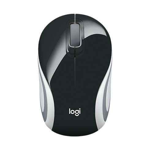 Logitech Mini M187/ Cestovná/ Optická/ 1 000 DPI/ Bezdrôtová USB/ Čierna 