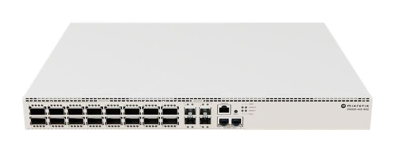 MIKROTIK RouterBOARD Cloud Router Switch CRS520-4XS-16XQ-RM + L5 (2GHz, 4GB RAM, 2x 10GLAN, 4x SFP28, 16xQSFP28, DualPS) 