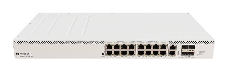 MIKROTIK RouterBOARD Cloud Router Switch CRS320-8P-8B-4S+RM + L5 (800MHz, 256MB RAM, 1xGLAN, 16xGLAN POE, 4x SFP+) 