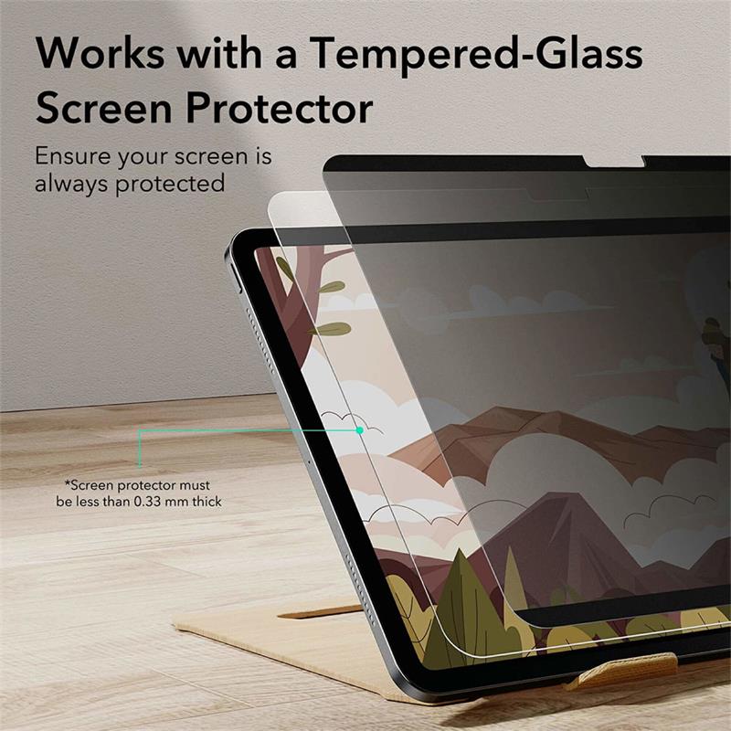 ESR Magnetic Privacy Screen Protector pre iPad Pro 13" M4 2024 