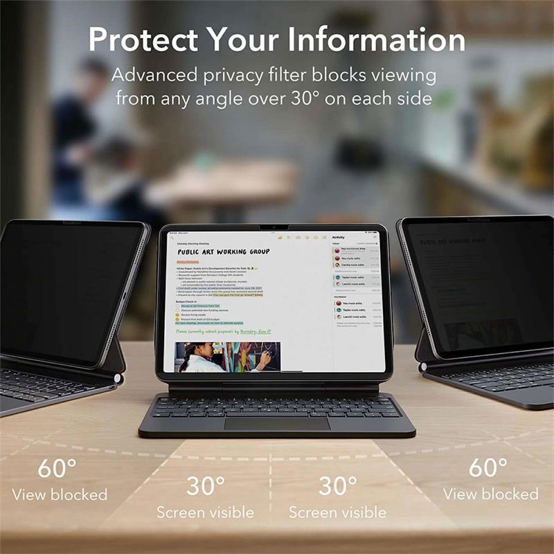 ESR Magnetic Privacy Screen Protector pre iPad Pro 11" M4 2024 