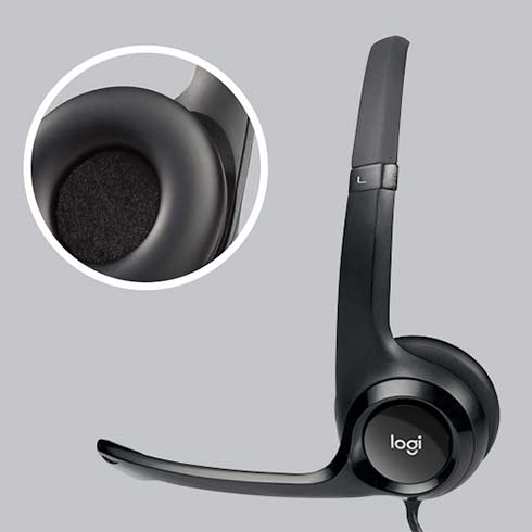 Logitech H390 - USB stereo headset - čierne 