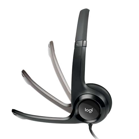 Logitech H390 - USB stereo headset - čierne 